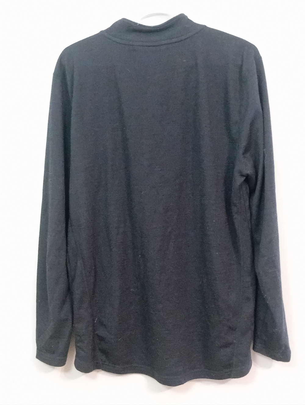 Men's Charcoal Half-Zip Long Sleeve Pullover - Picture 2 of 2